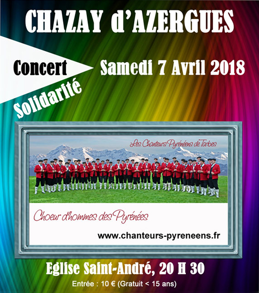 Chazay d'Azergues (69) : concert, visite de Lyon et des villages du Beaujolais !