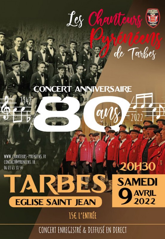 TARBES : Concert anniversaire des 80 ans !